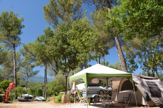 A campsite in Provence