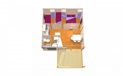 Plan du chalet familial Mora