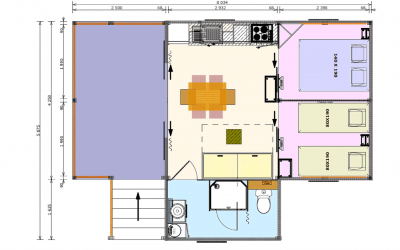 Plan de la Cabane Lodge