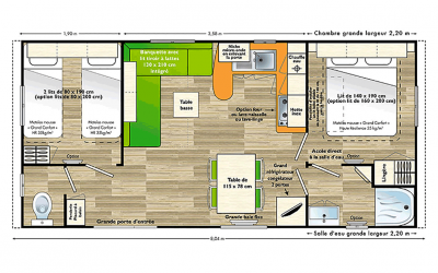 Plan du mobil home